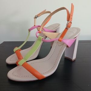 ALEXANDRE BIRMAN Colorful Strappy Heeled Sandals